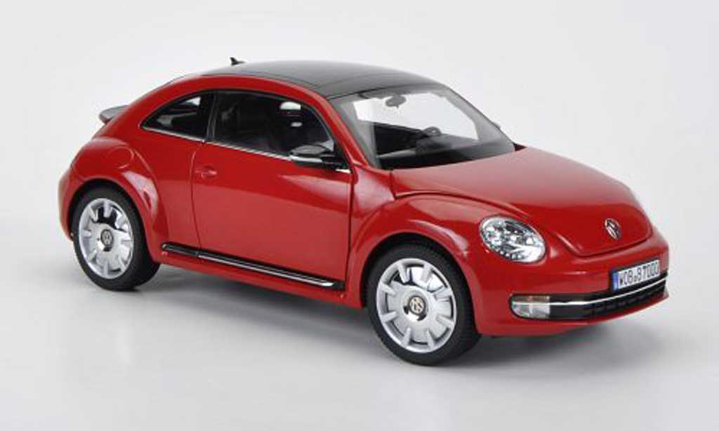 Volkswagen Beetle 1/18 Kyosho rosso 2011 modellino in miniatura