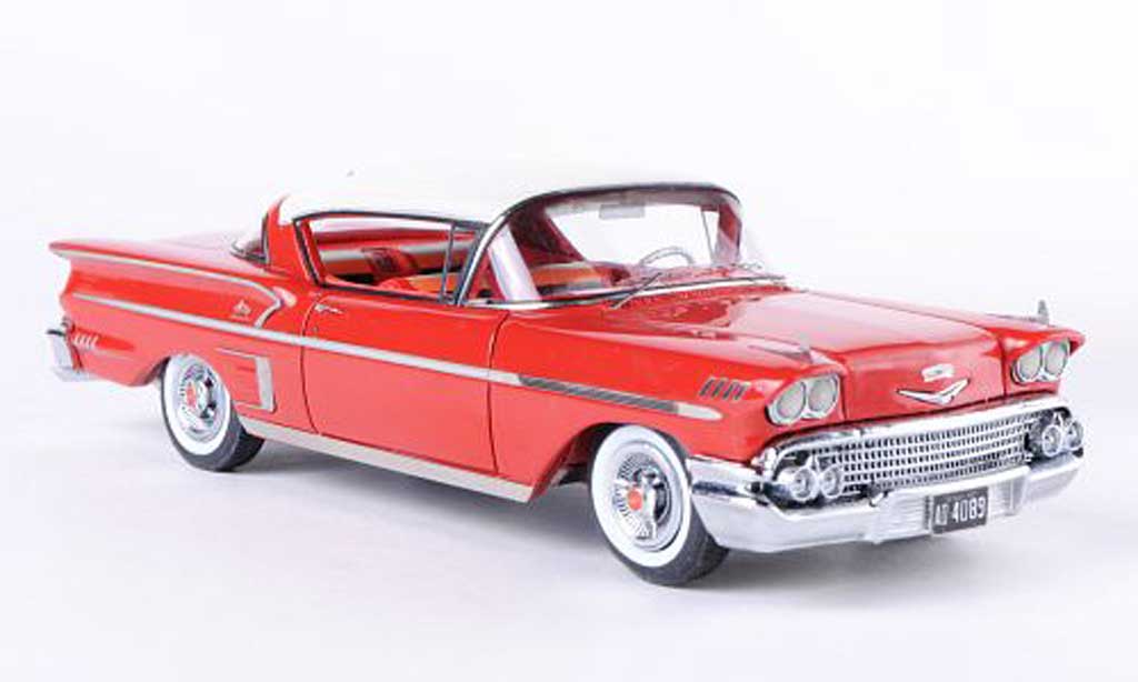 Chevrolet Bel Air 1958 1/43 Neo 1958 Impala 2-Door Hardtop Coupe rosso/bianco modellino in miniatura