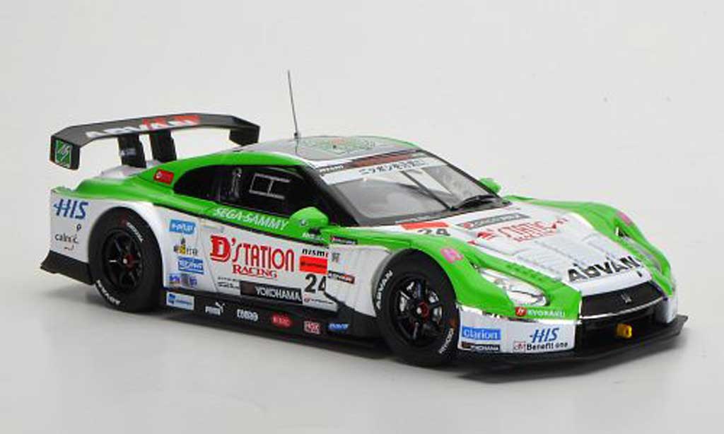 Nissan Skyline R35 1/43 Ebbro R35 GT-R No.24 D'station Advan Super GT500 2012 modellino in miniatura