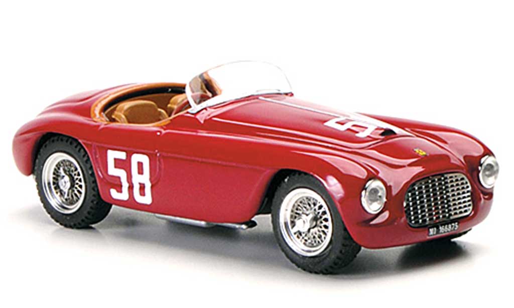 Ferrari 212 1951 1/43 Art Model 1951 MM No.58 Stagnoli / Restelli Targa Florio modellino in miniatura