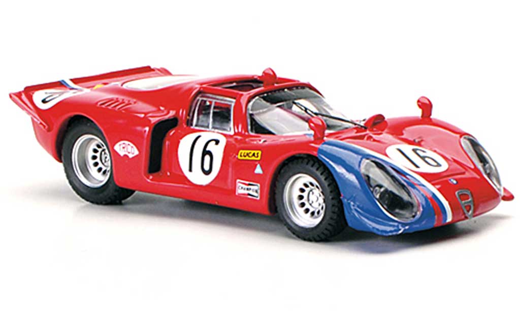 Alfa Romeo 33.2 1969 1/43 Best 1969 Spyder No.16 Pilette / Slotemaker Ring 1969 modellino in miniatura