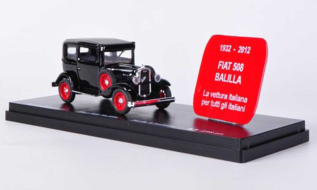Fiat 508 1/43 Rio Balilla nero 80. Jahrestag - 1932 / 2012 modellino in miniatura