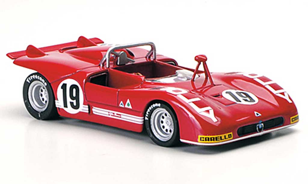 Alfa Romeo 33.3 1972 1/43 M4 1972 No.19 Zeccoli / Alberti Interlagos 1972 modellino in miniatura