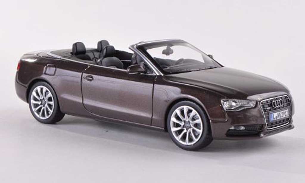 Audi A5 1/43 Norev Cabrio marroneee 2012 modellino in miniatura