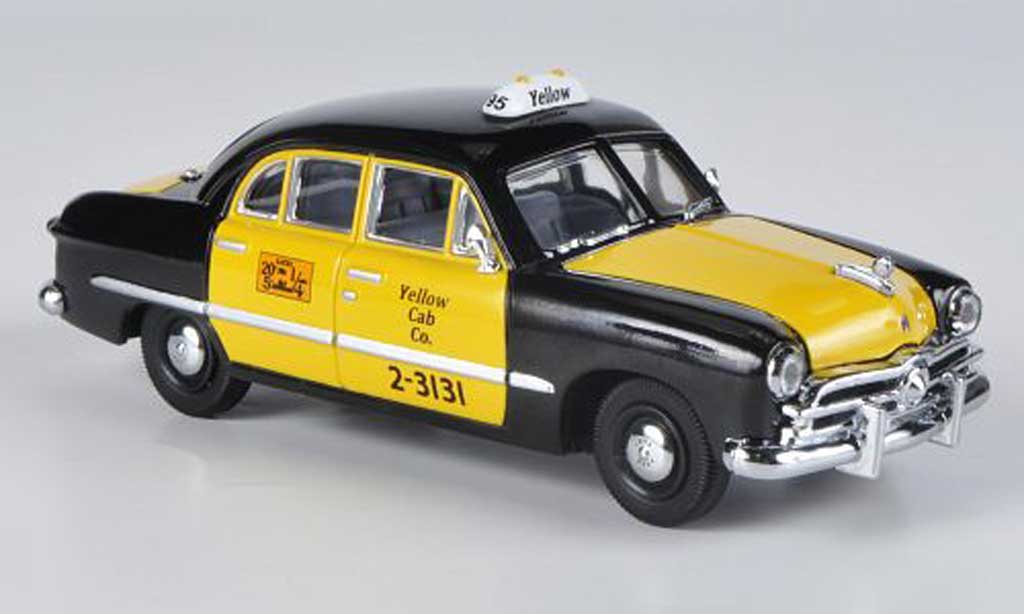 Ford Custom 1949 1/43 American Heritage Models 1949 4-portes Sedan Yellow Cab Co. nero/giallo Taxi modellino in miniatura