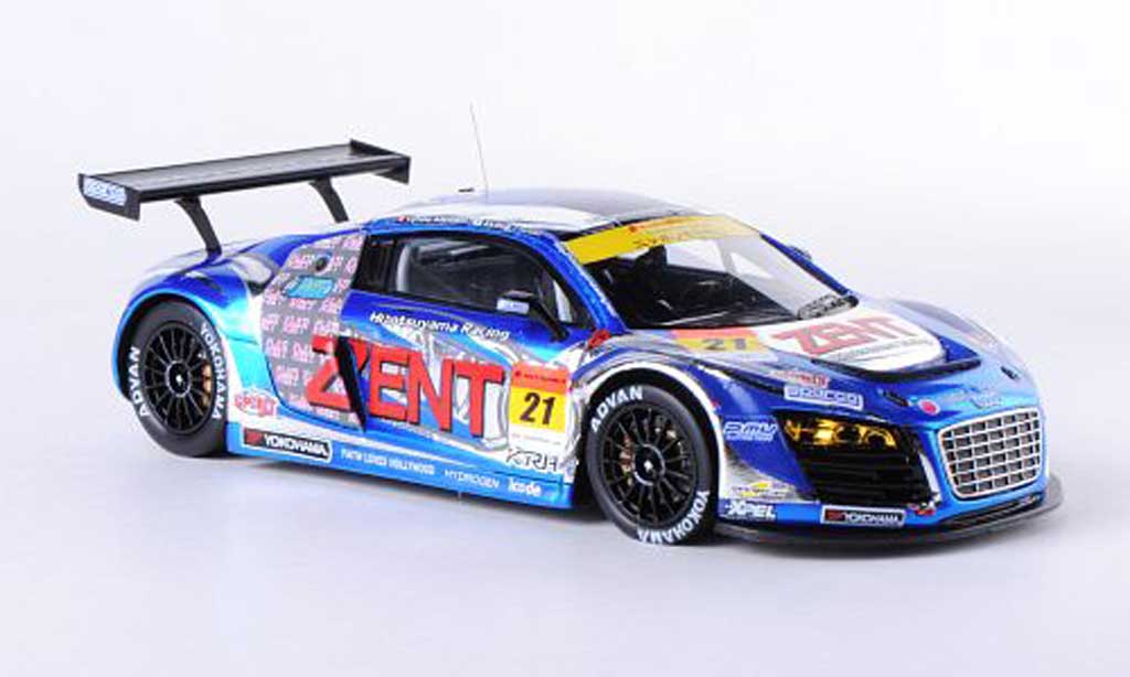 Audi R8 LMS 1/43 Ebbro LMS No.21 Zent A.Tsuzuki/C.Allemann SGT300 2012 modellino in miniatura