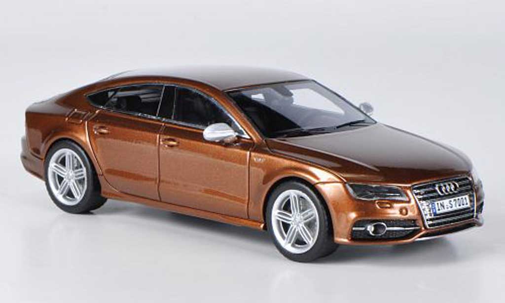 Audi S7 1/43 Schuco Sportback marronee 2011 modellino in miniatura