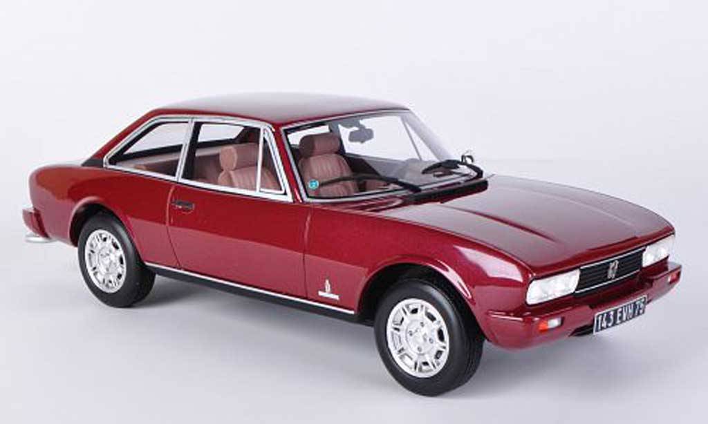 Peugeot 504 coupe 1/18 Ottomobile coupe V6 TI Coupe rosso modellino in miniatura