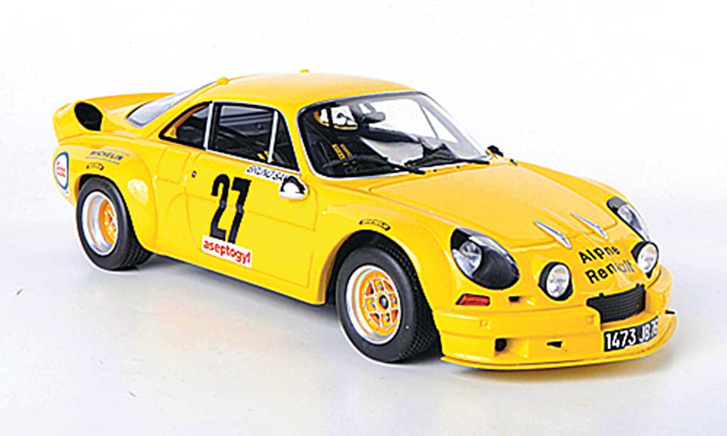 Alpine A110 1/18 Ottomobile 1800S Groupe 5 giallo modellino in miniatura
