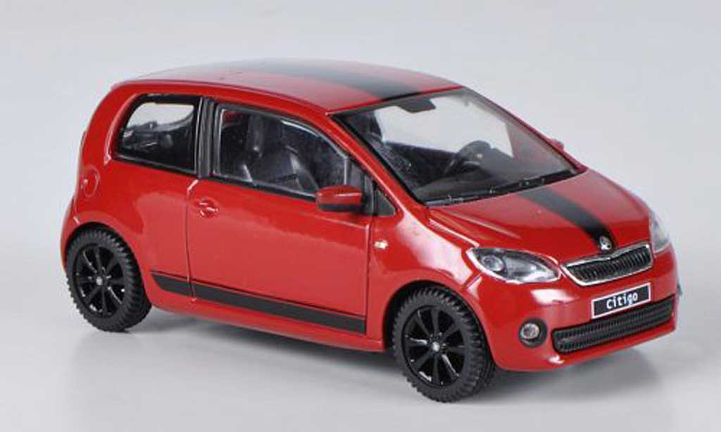 Skoda Citigo 1/43 Abrex rosso Sport Design 3-portes 2012 modellino in miniatura