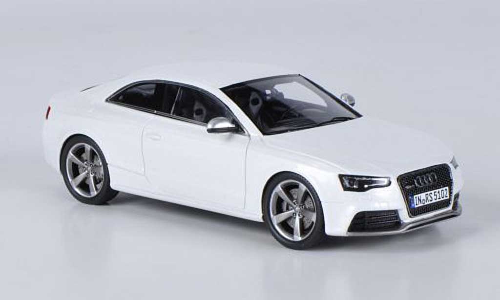 Audi RS5 1/43 Spark coupe bianco 2012 modellino in miniatura