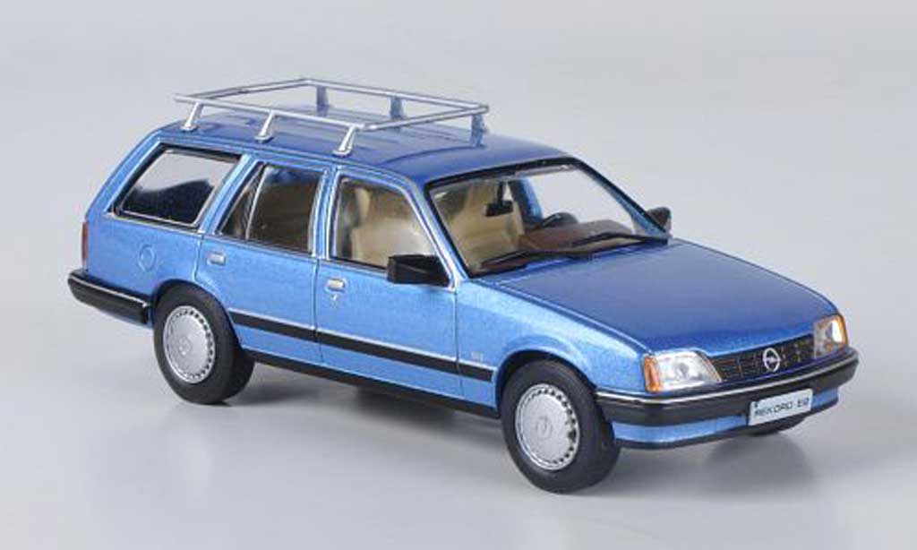 Opel Rekord 1/43 Hachette E2 Caravan blu (ohne Magazin) 1982 modellino in miniatura
