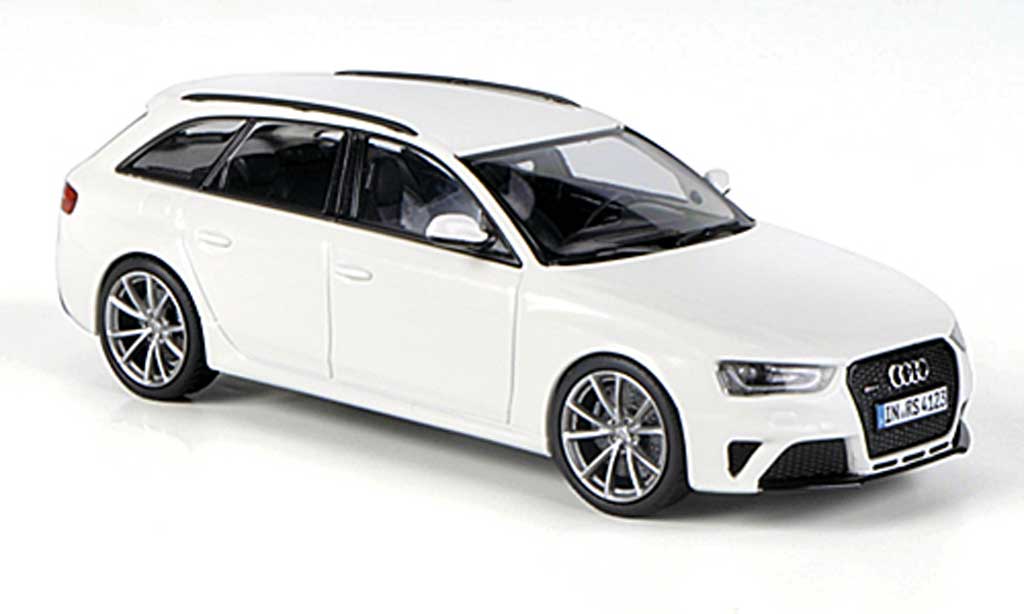 Audi RS4 1/43 Minichamps Avant (Typ B8) bianco 2012 modellino in miniatura