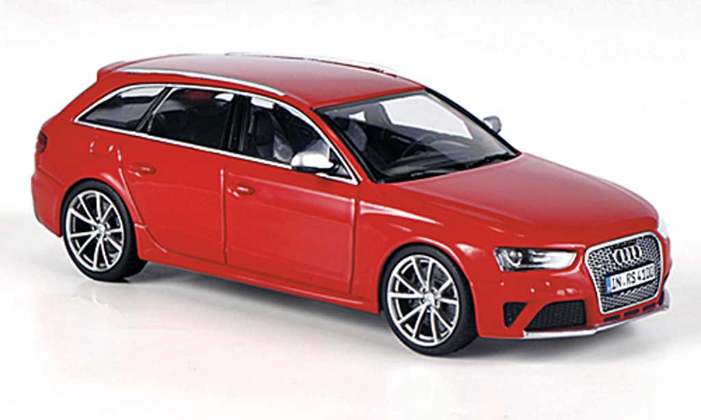Audi RS4 1/43 Minichamps Avant (Typ B8) rosso 2012 modellino in miniatura
