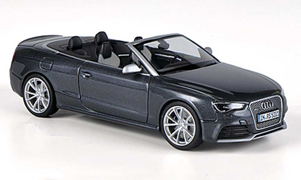 Audi RS5 cabriolet 1/43 Minichamps cabriolet Cabriolet grigio 2012 modellino in miniatura