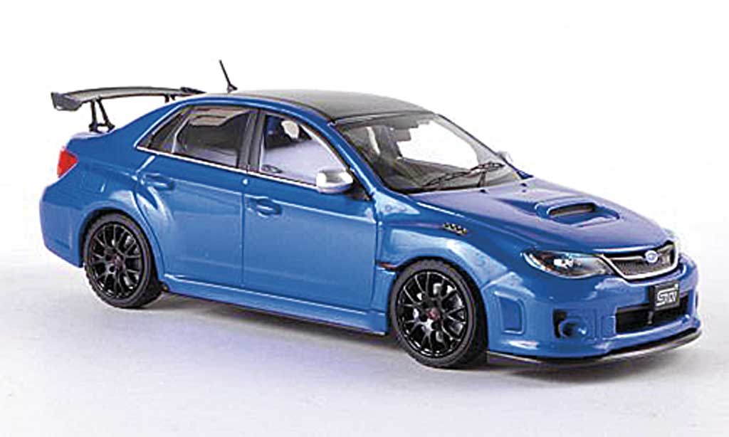 Subaru Impreza WRX 1/43 Ebbro STI S206 WRX NBR Challenge Package blu/carbon RHD modellino in miniatura