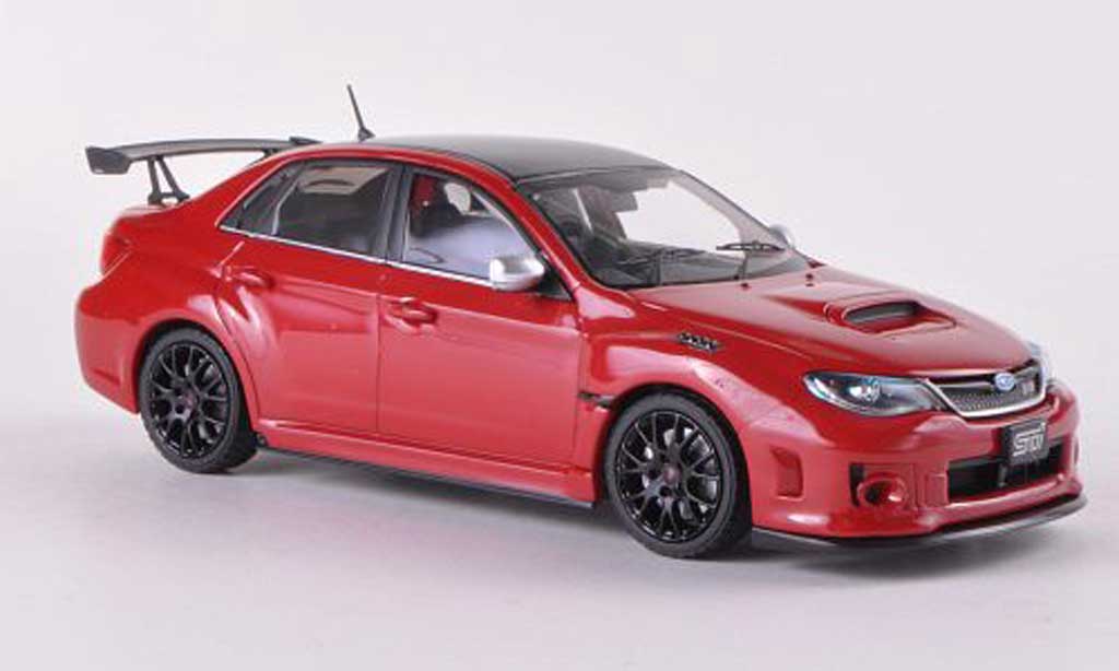 Subaru Impreza WRX 1/43 Ebbro STI S206 WRX NBR Challenge Package rosso/carbon RHD modellino in miniatura