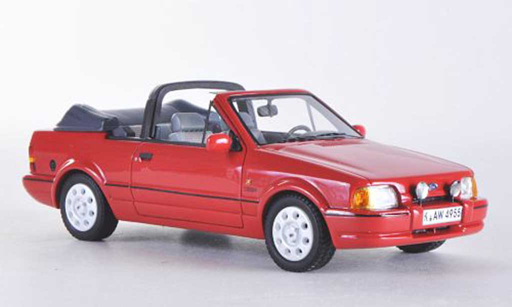 Ford Escort XR3 1/43 Neo XR3 MkIV Cabriolet rosso 1986 modellino in miniatura