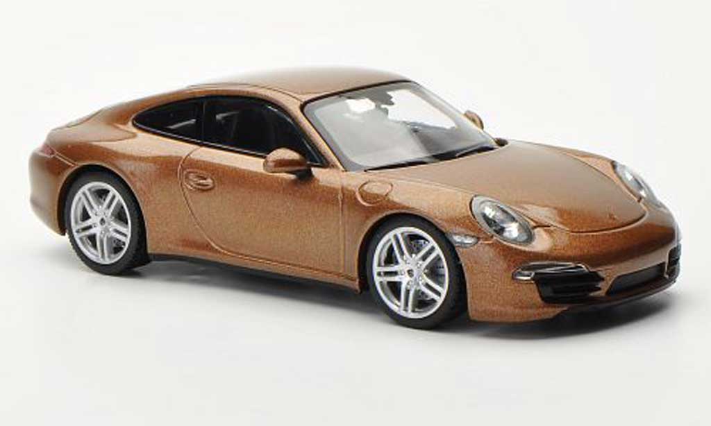 Porsche 991 Carrera 4 1/43 Minichamps Carrera 4 marroneee 2012 modellino in miniatura