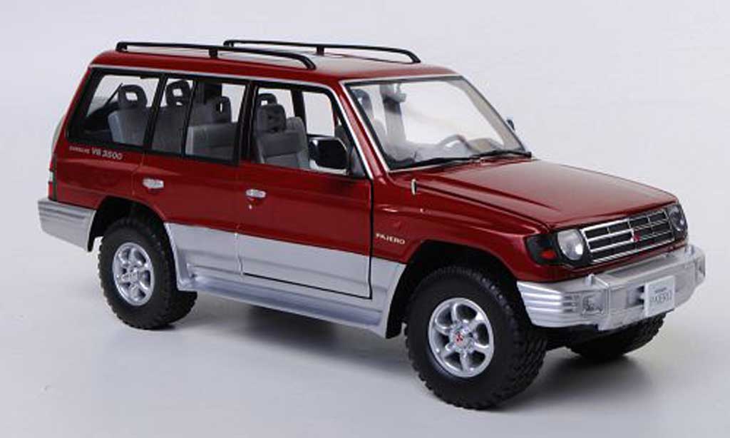 Mitsubishi Pajero 1/18 Sun Star 24V V6 3500 rosso/grigio 1998 modellino in miniatura