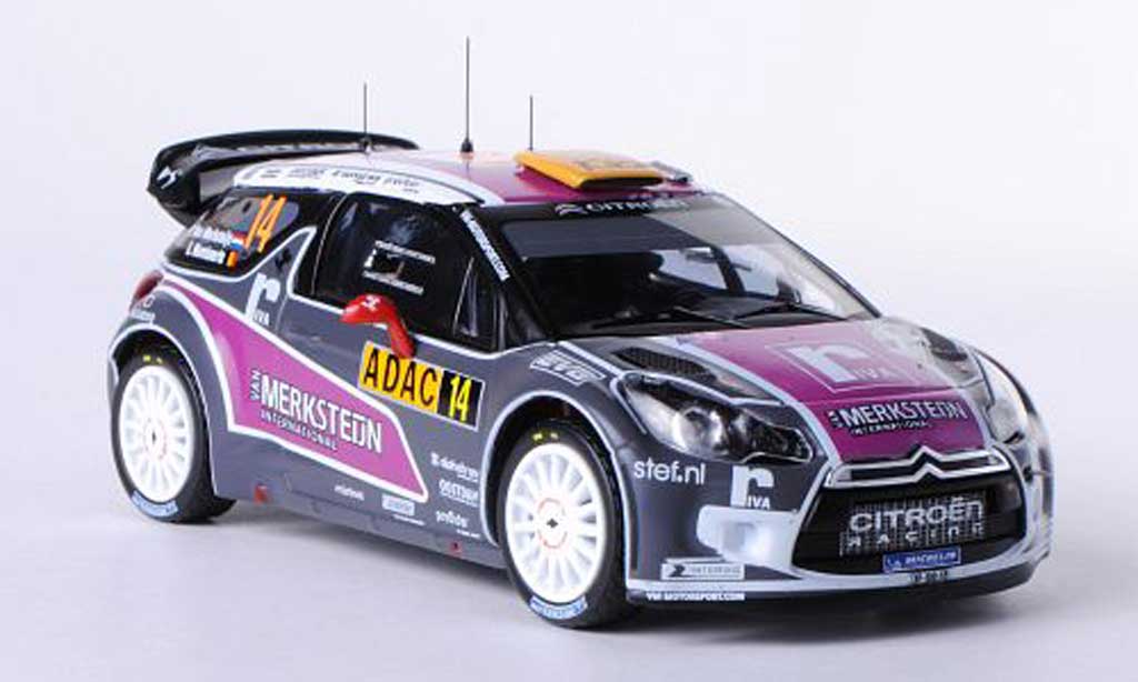 DS Automobiles DS3 WRC 2011 1/43 IXO WRC 2011 No.14 van Merksteijn International P.Van Merksteijn / E.Mombaerts Rally Deutschland modellino in miniatura