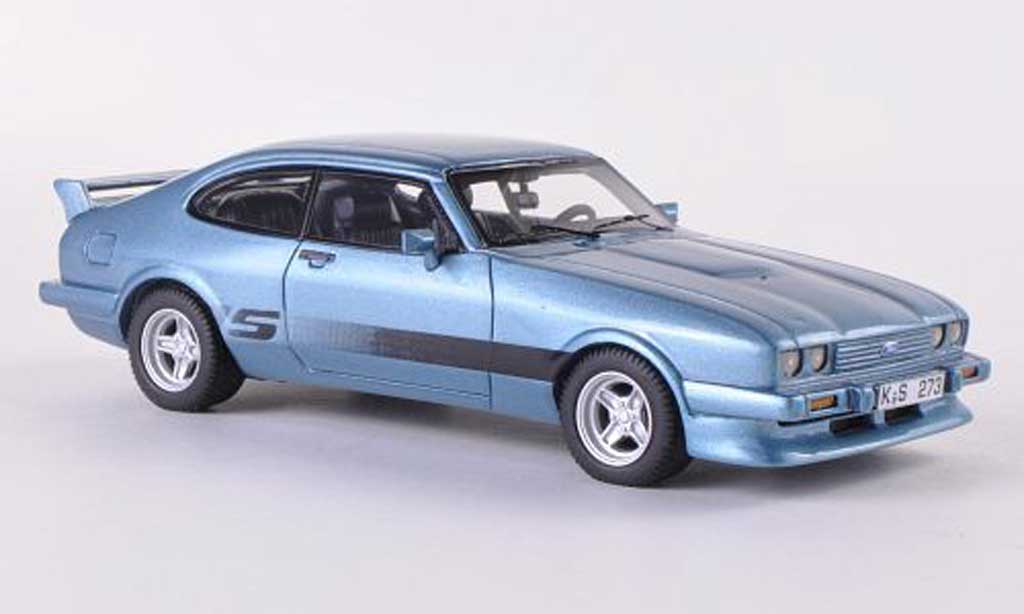 Ford Capri 1/43 Neo MK III Turbo Tuning S-Version blu 1981 modellino in miniatura