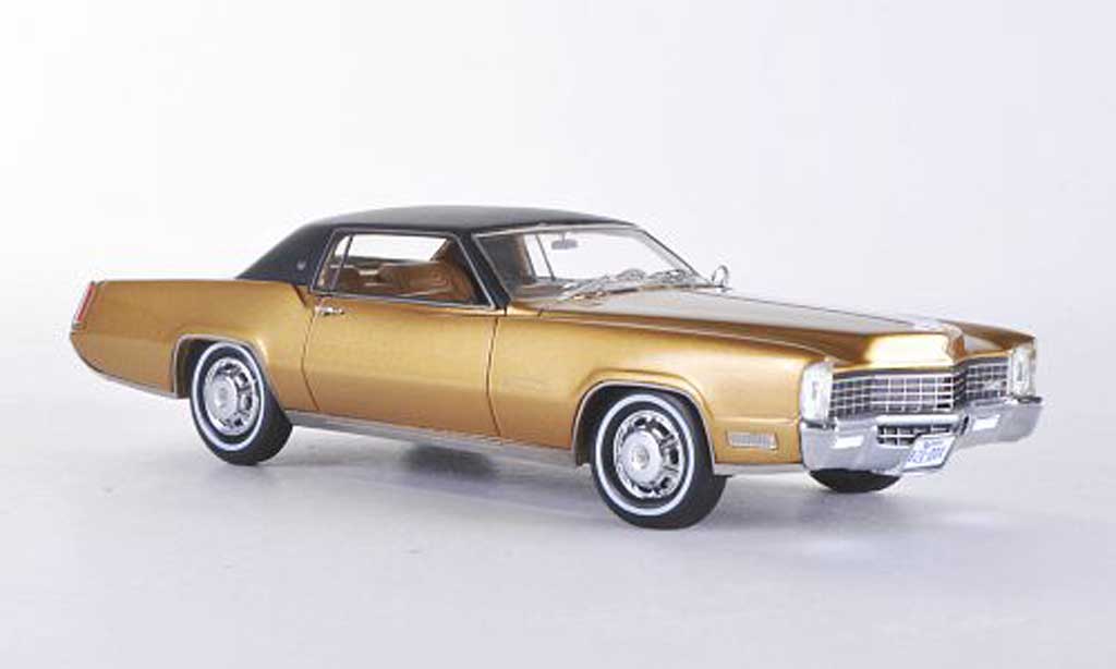 Cadillac Eldorado 1/43 Neo 2-Door Coupe gold/nero 1968 modellino in miniatura