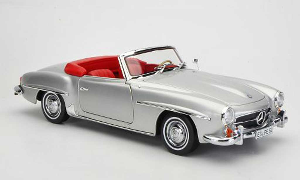 Mercedes 190 SL 1/18 Norev SL (W121 BII) grigio modellino in miniatura