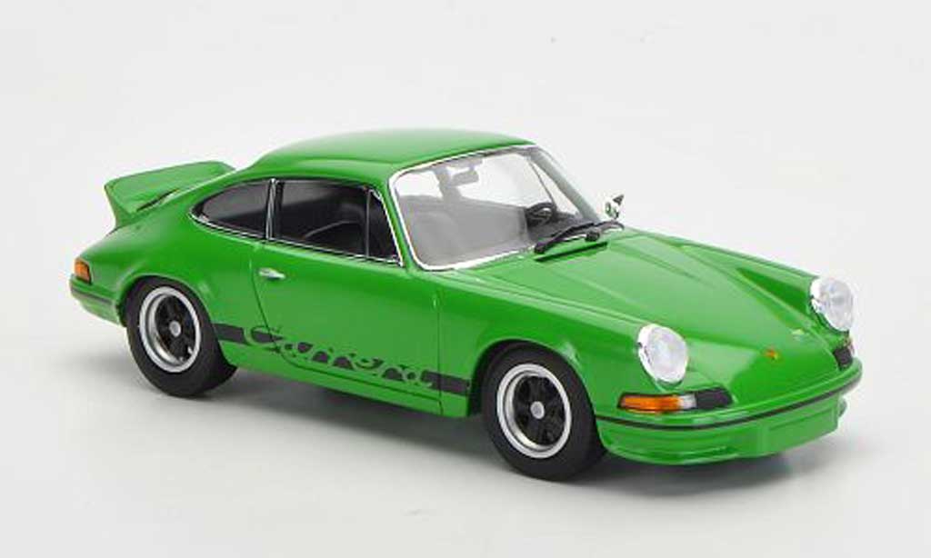 Porsche 911 1/43 Minichamps Carrera 2.7 grun/nero 1973 modellino in miniatura
