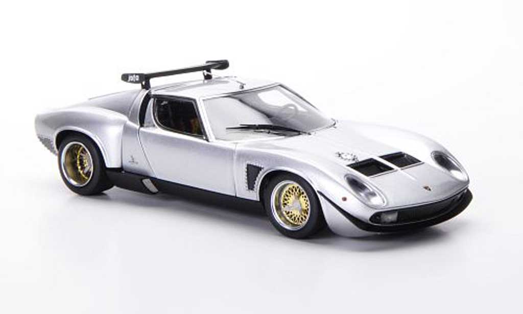Lamborghini Miura Jota 1/43 FrontiArt Jota SVR grigio 1972 modellino in miniatura