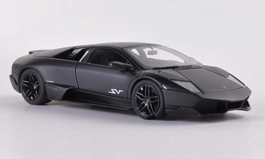 Lamborghini Murcielago LP670 1/43 Look Smart LP670 SV Fixed Wing nero modellino in miniatura