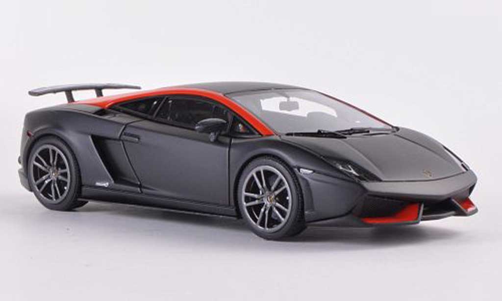 Lamborghini Gallardo LP570-4 1/43 Look Smart LP570-4 Superleggera nero/orange modellino in miniatura