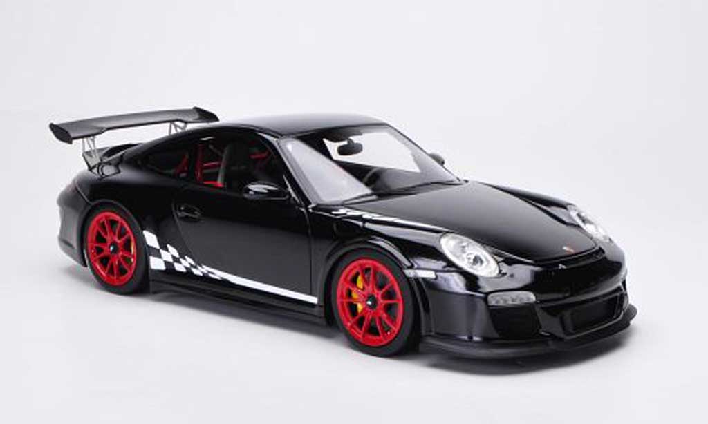 Porsche 997 GT3 RS 1/18 FrontiArt GT3 RS 2010 nero/bianco modellino in miniatura
