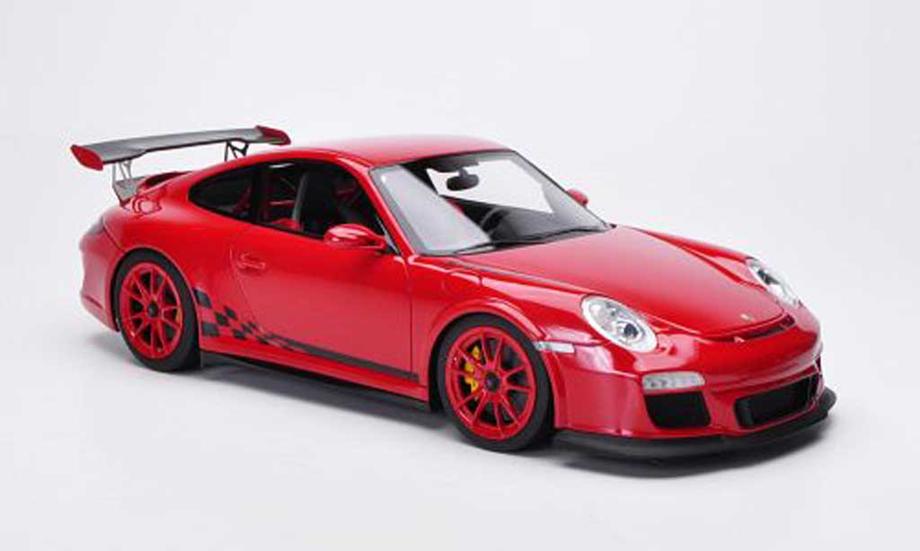 Porsche 997 GT3 RS 1/18 FrontiArt GT3 RS 2010 rosso/nero modellino in miniatura