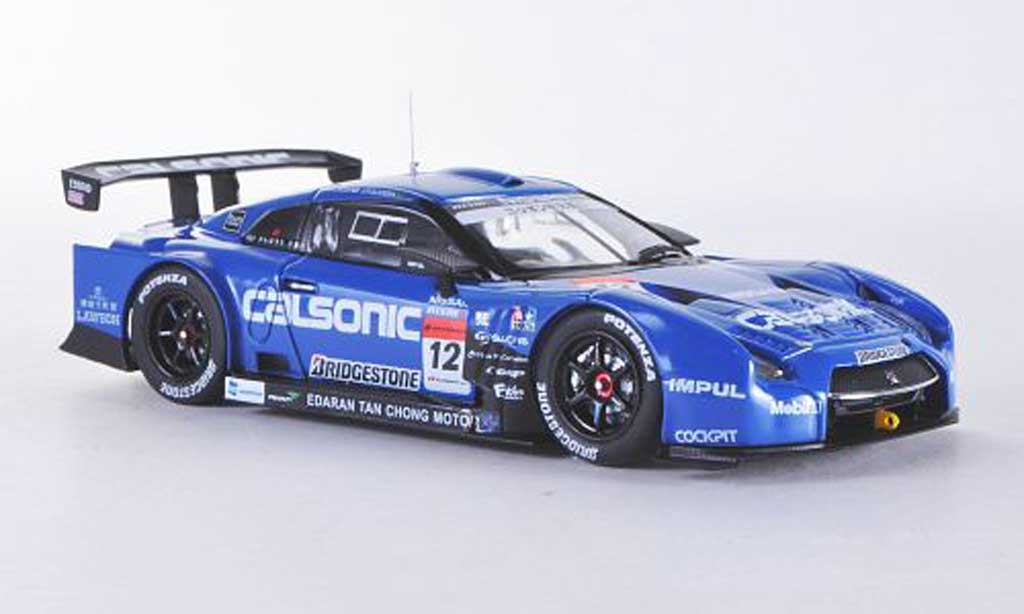 Nissan Skyline R35 1/43 Ebbro R35 GT-R No.12 Calsonic Impul Low Down Force Super GT500 2012 modellino in miniatura