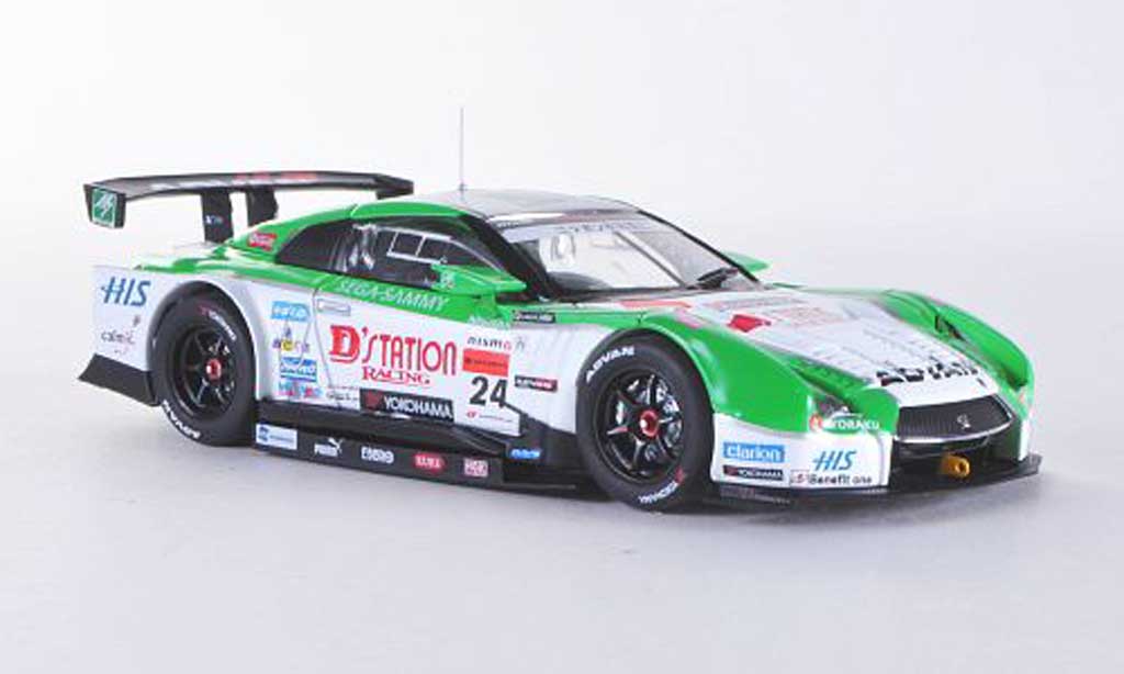 Nissan Skyline R35 1/43 Ebbro R35 GT-R No.24 D station/Advan Low Down Force Super GT500 2012 modellino in miniatura