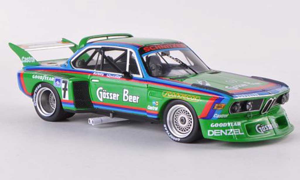Bmw 3.0 CSL 1/43 Spark CSL No.7 Gosser Bier 1000Km Nurburgring 1976 D.Quester/A.Krebs modellino in miniatura