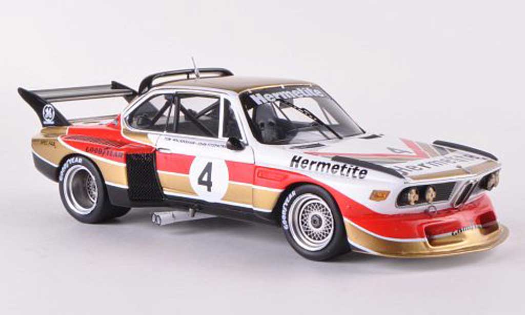 Bmw 3.0 CSL 1/43 Spark CSL Gr.5 No.4. Hermetite 6h Silverstone 1976 J.Fitzpatrick/T.Walkinshaw modellino in miniatura