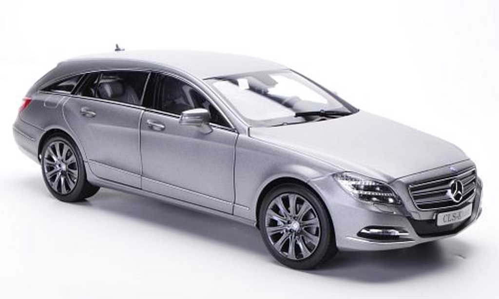 Mercedes Classe CLS Shooting Brake 1/18 Norev Shooting Brake (X218) matt grigio 2012 modellino in miniatura