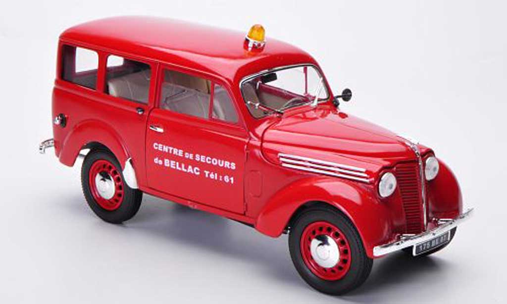 Renault Juvaquatre 1/18 Solido Pompiers Feuerwehr (F) modellino in miniatura