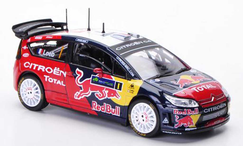 Citroen C4 WRC 2009 1/43 Solido WRC 2009 No.1 Red Bull S.Loeb / D.Elena Rally Irland modellino in miniatura