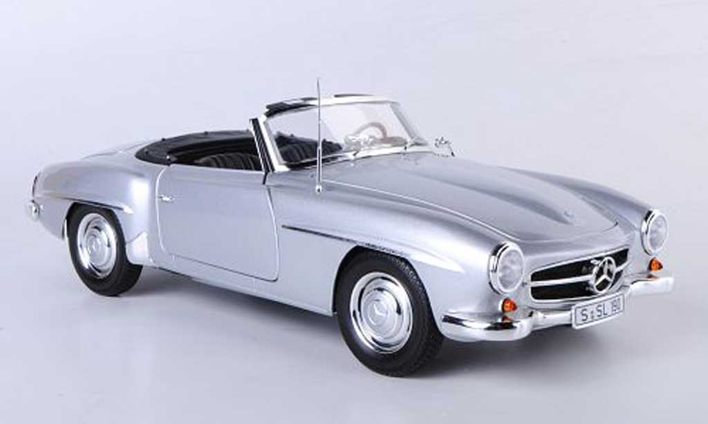 Mercedes 190 SL 1/18 Minichamps SL (W121) grigio 1955 modellino in miniatura