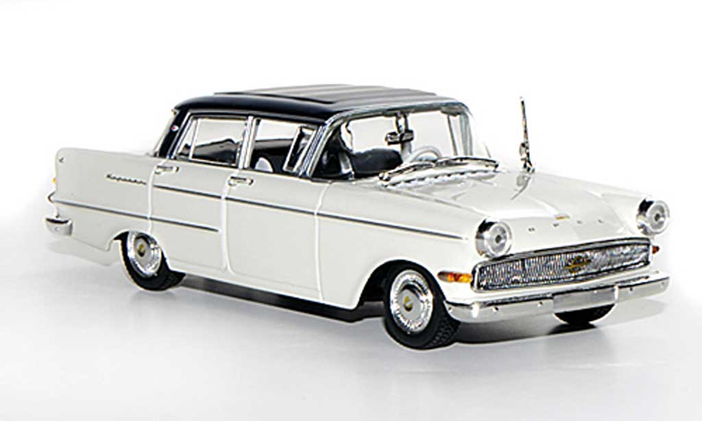 Opel Kapitan 1/43 Minichamps P2.6 bianco/blu 1959 modellino in miniatura