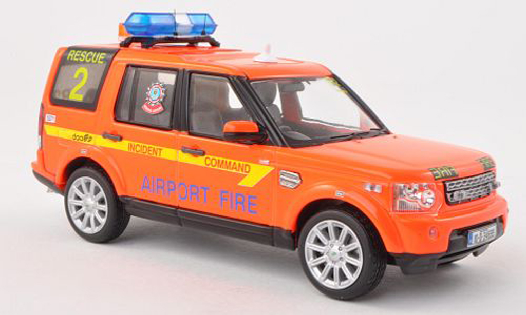 Land Rover Discovery 1/43 IXO 4 Dublin Airport feu Service Rescue pompiers (IRL) 2010 modellino in miniatura
