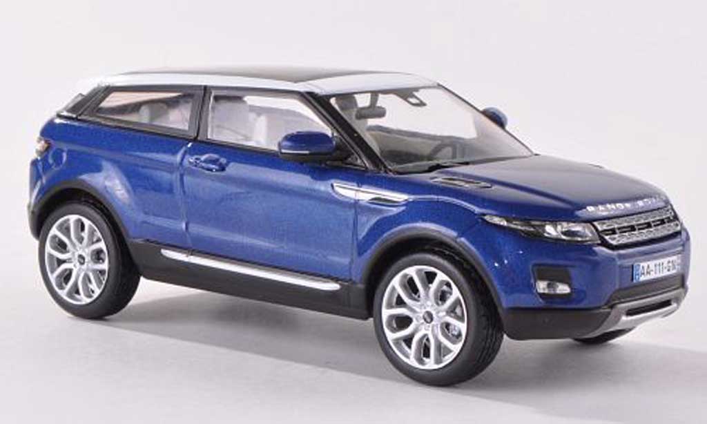 Range Rover Evoque 1/43 IXO blu/bianco 3-Turer 2011 modellino in miniatura