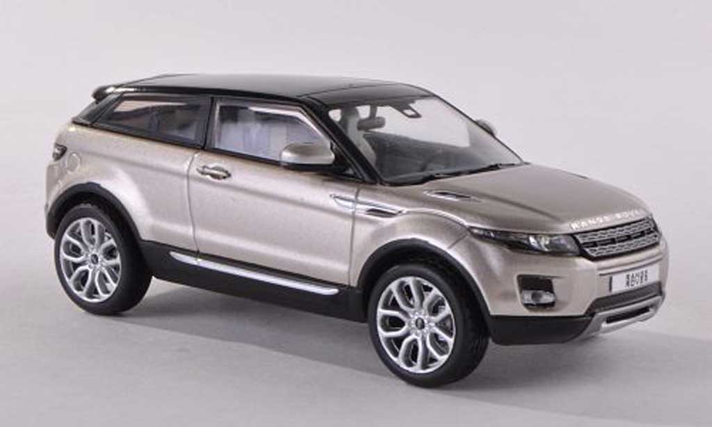 Range Rover Evoque 1/43 IXO beige/nero 3-portes 2011 modellino in miniatura