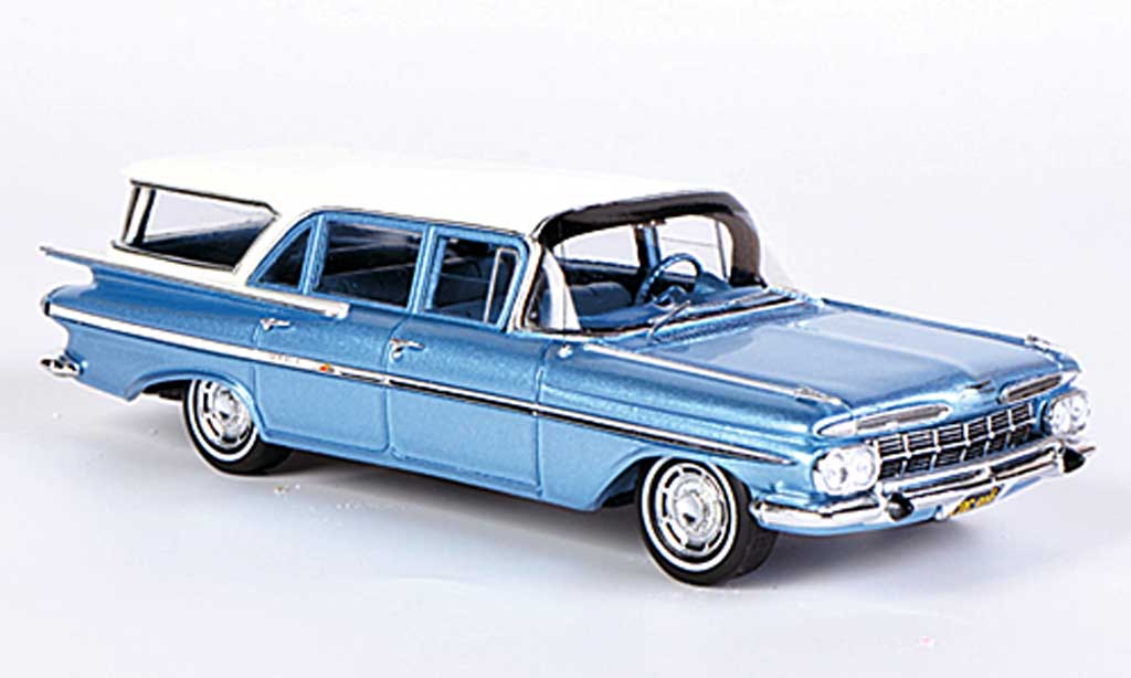 Chevrolet Impala 1959 1/43 Spark 1959 Station Wagon grigioblu/bianco Sondermodell MCW L.E. 300 1959 modellino in miniatura