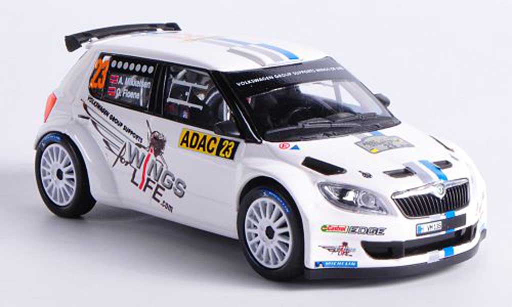 Skoda Fabia S2000 1/43 Abrex S2000 No.23 A.Mikkelsen / O.Floene ADAC Rally Deutschland 2012 modellino in miniatura
