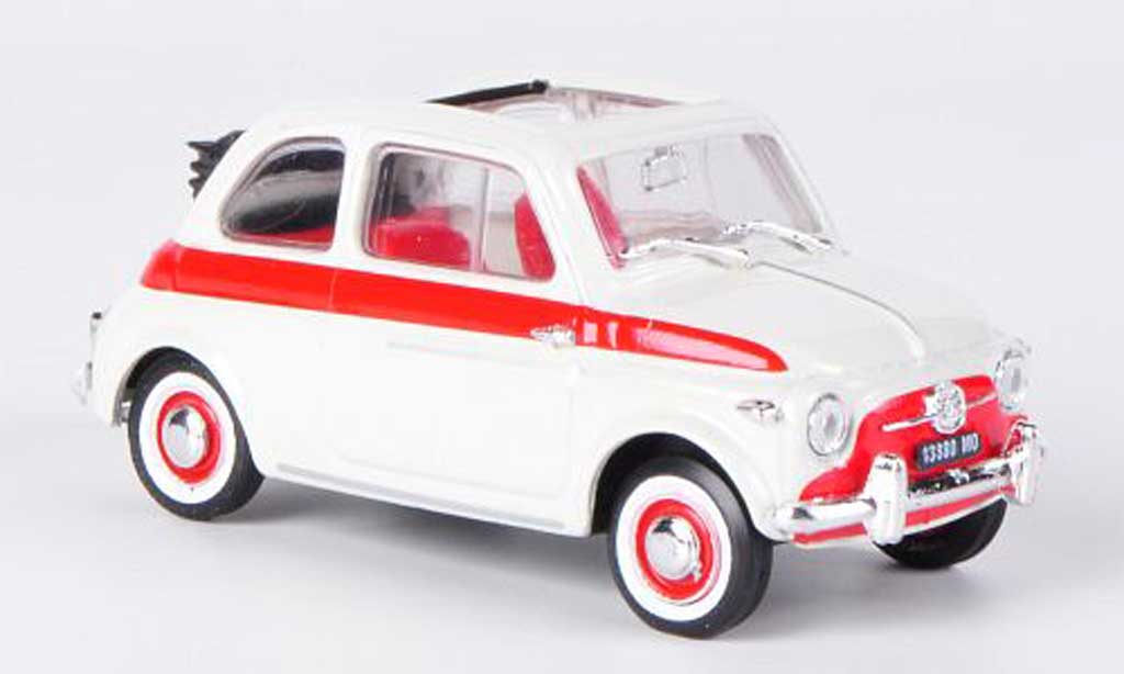 Fiat 500 Sport 1/43 Brumm Sport zagato bianco/rosso offenes Faltdach 1957 modellino in miniatura