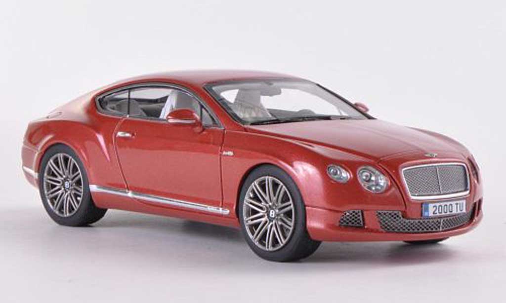 Bentley Continental GT 1/43 Look Smart GT Speed rosso-marroneee modellino in miniatura